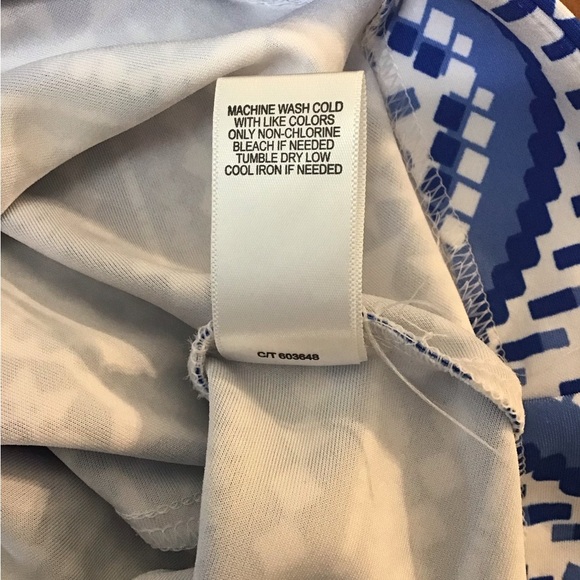 Just Taylor blue printed dress size 12 - Picture 5 of 5